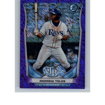 2014 Bowman Chrome Bowman Scout Top 5 Mini Purple Refractors #BMTBR3 Andrew Toles