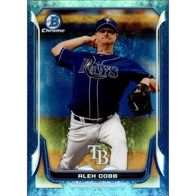 2014 Bowman Chrome Bubble Refractors #105 Alex Cobb