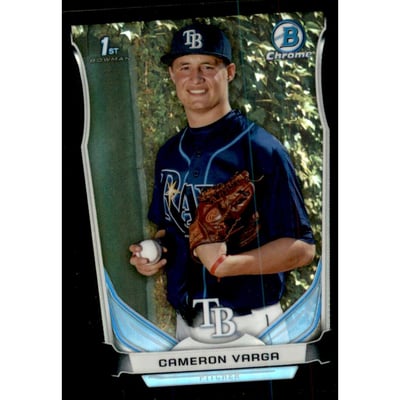 2014 Bowman Chrome Draft Black Refractors #CDP57 Cameron Varga