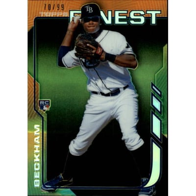 2014 Finest Black Refractors #7 Tim Beckham