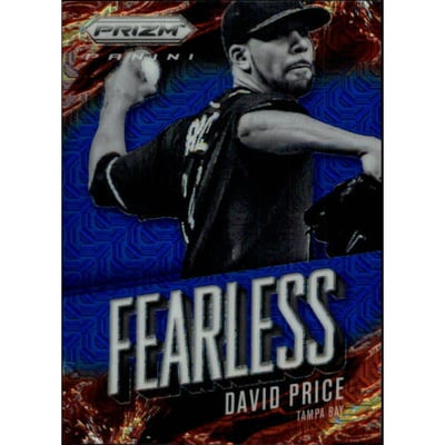 2014 Panini Prizm Fearless Prizms Blue Mojo #24 David Price