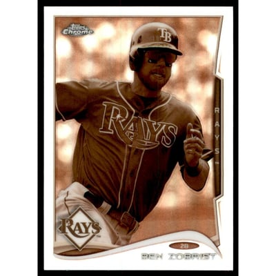 2014 Topps Chrome Sepia Refractors #101 Ben Zobrist
