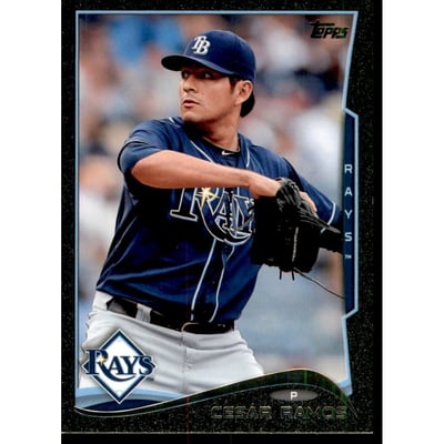 2014 Topps Update Black #US86 Cesar Ramos