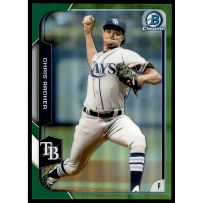 2015 Bowman Chrome Green Refractors #53 Chris Archer