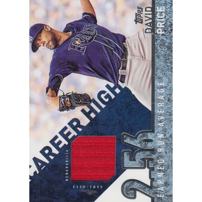 2015 Topps Career High Relics #CRHDPE David Price