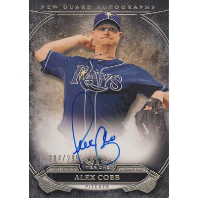 2015 Topps Tier One New Guard Autographs #NGAACB Alex Cobb/299