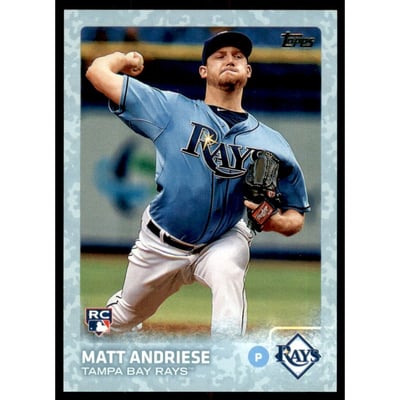 2015 Topps Update Snow Camo #US34 Matt Andriese