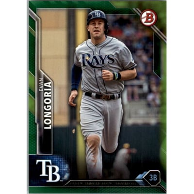 2016 Bowman Green #84 Evan Longoria