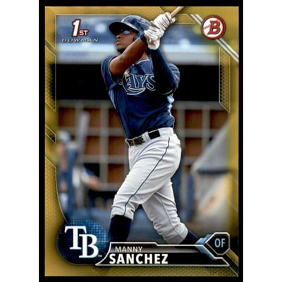 2016 Bowman Prospects Gold #BP28 Manny Sanchez
