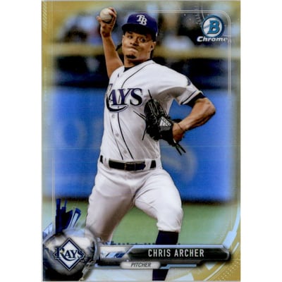 2017 Bowman Chrome Gold Refractors #69 Chris Archer