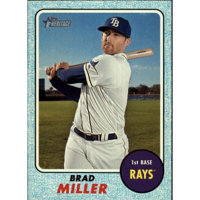 2017 Topps Heritage Blue #329 Brad Miller