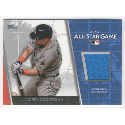 2017 Topps Update All Star Stitches #ASRCD Corey Dickerson