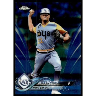 2018 Topps Chrome Blue Refractors #102 Chris Archer