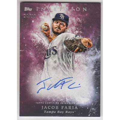 2018 Topps Inception Rookies and Emerging Stars Autographs Magenta #RESJF Jacob Faria