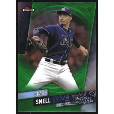 2019 Finest Green Refractors #36 Blake Snell