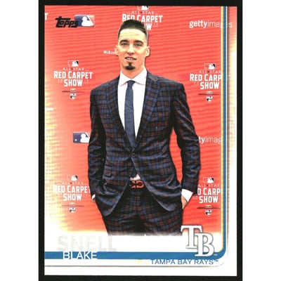 2019 Topps Base Set Photo Variations #130 Blake Snell/Red Carpet Show