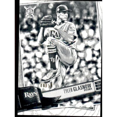 2019 Topps Big League Artist Rendition Black and White #21 Tyler Glasnow