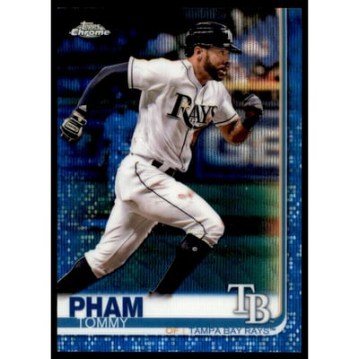 2019 Topps Chrome Blue Wave Refractors #45 Tommy Pham