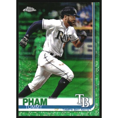 2019 Topps Chrome Green Wave Refractors #45 Tommy Pham