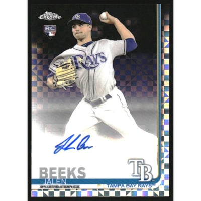 2019 Topps Chrome Update Autograph X-Fractors #CUAJB Jalen Beeks