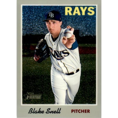 2019 Topps Heritage Chrome #THC411 Blake Snell