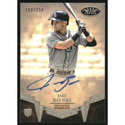 2019 Topps Tier One Break Out Autographs #BAJB Jake Bauers/250