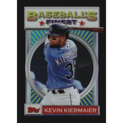 2020 Finest Flashbacks Black Refractors #165 Kevin Kiermaier