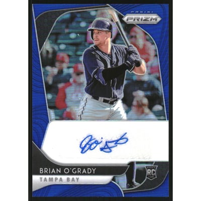 2020 Panini Prizm Rookie Autographs Prizms Blue #92 Brian O'Grady/99