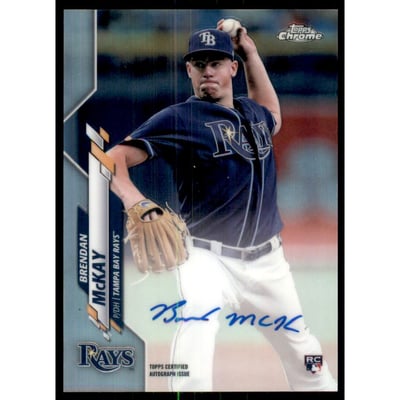 2020 Topps Chrome Rookie Autographs Refractors #RABM Brendan McKay