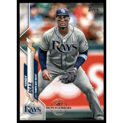 2020 Topps Factory Set 582 Montgomery Club #487 Yandy Diaz