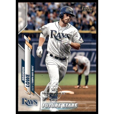 2020 Topps Factory Set 582 Montgomery Club #574 Brandon Lowe FS