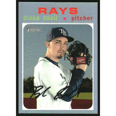 2020 Topps Heritage Chrome Spring Mega Box Refractors #THC417 Blake Snell