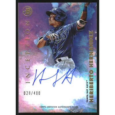 2021 Bowman Inception Autographs #PAHH Heriberto Hernandez/400