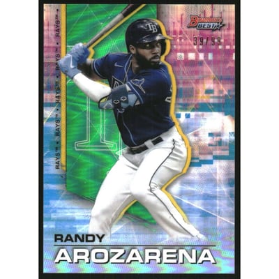 2021 Bowman's Best Green Refractors #56 Randy Arozarena