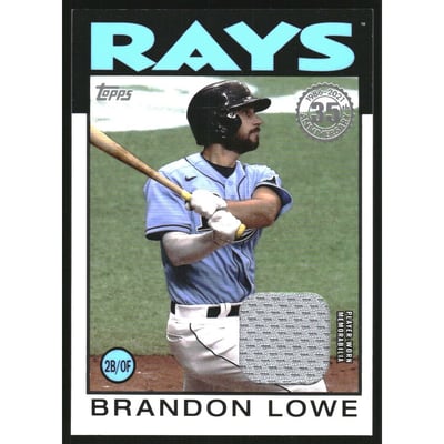 2021 Topps '86 Topps Relics #86RBL Brandon Lowe