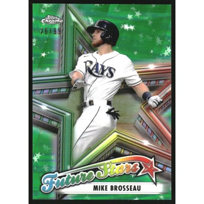 2021 Topps Chrome Future Stars Green Refractors #FS12 Mike Brosseau