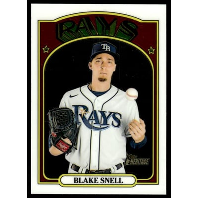 2021 Topps Heritage Chrome #497 Blake Snell