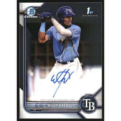 2022 Bowman Chrome Prospect Autographs #CPAWVZ Willy Vasquez