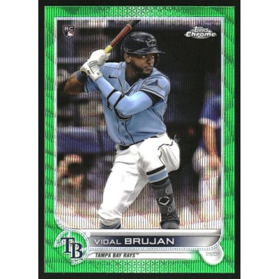 2022 Topps Chrome Green Wave Refractors #134 Vidal Brujan