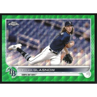2022 Topps Chrome Green Wave Refractors #152 Tyler Glasnow