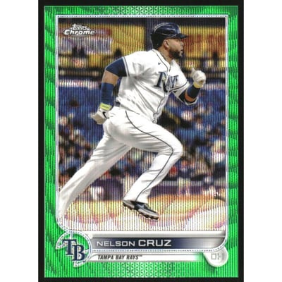 2022 Topps Chrome Green Wave Refractors #71 Nelson Cruz