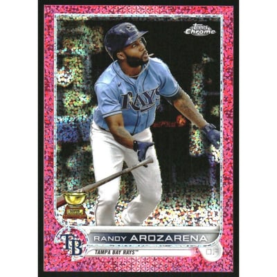 2022 Topps Chrome Magenta Speckle Refractors #161 Randy Arozarena
