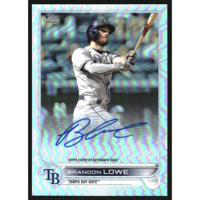 2022 Topps Chrome Veteran Autographs Refractors #CVABL Brandon Lowe