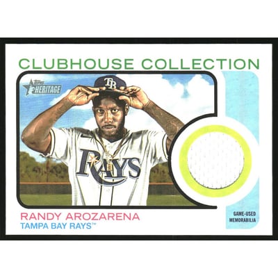 2022 Topps Heritage Clubhouse Collection Relics #CCRA Randy Arozarena
