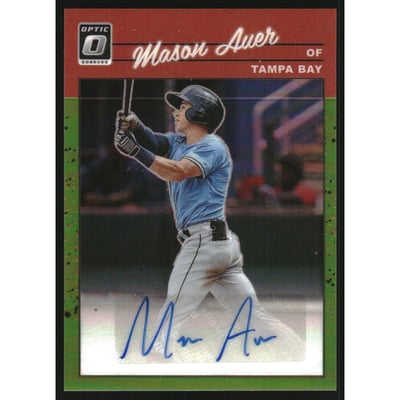2023 Donruss Optic Retro '90 Signatures Lime Green #20 Mason Auer/50
