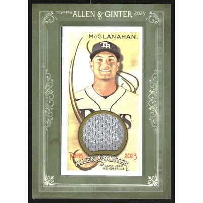 2023 Topps Allen and Ginter Mini Framed Relics #MFRSM Shane McClanahan