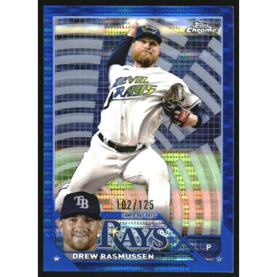 2023 Topps Chrome Blue Sonar Refractors #210 Drew Rasmussen