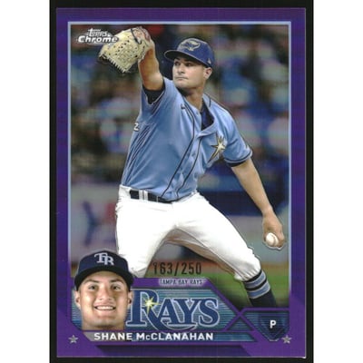 2023 Topps Chrome Purple Refractors #169 Shane McClanahan