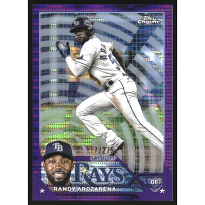2023 Topps Chrome Purple Sonar Refractors #59 Randy Arozarena
