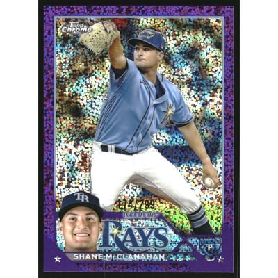 2023 Topps Chrome Purple Speckle Refractors #169 Shane McClanahan
